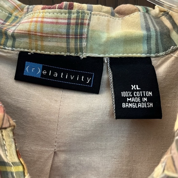 Relativity 3/4 sleeved patchwork jacket. Size XL - Picture 2 of 9